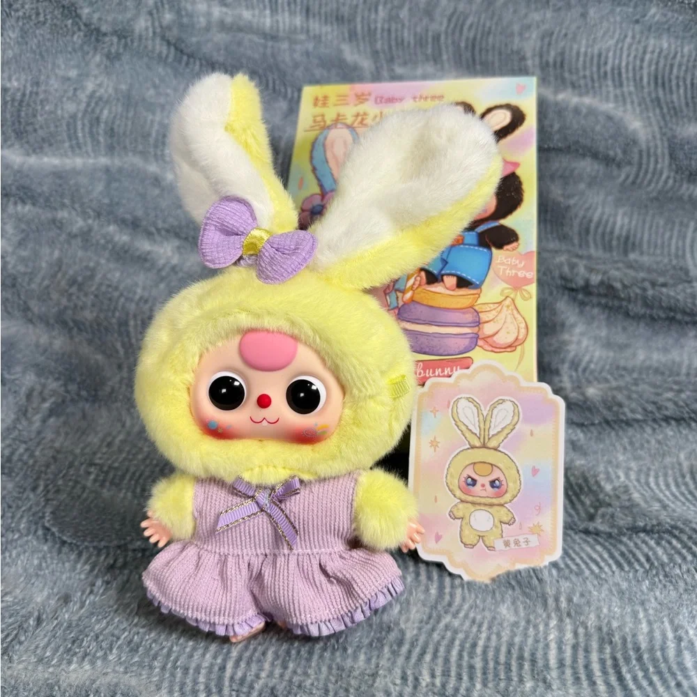 Baby Three Macaron Cute Bunny Plush